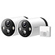 TP-LINK Tapo C420S2 Caméra extérieure sans fil 2K QHD (2560 x 1440 pixels) IP65 avec vision nocturne couleur et audio bidirectionnel