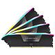 Corsair Vengeance RGB DDR5 64 Go (4 x 16 Go) 6600 MHz CL32 - Noir Kit Quad Channel 4 barrettes de RAM RGB DDR5 PC5-52800 - CMH64GX5M4B6600C32