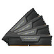 Corsair Vengeance DDR5 64 Go (4 x 16 Go) 6600 MHz CL32 - Noir Kit Quad Channel 4 barrettes de RAM DDR5 PC5-52800 - CMK64GX5M4B6600C32