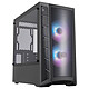Cooler Master MasterBox MB320L ARGB Black Mini Tower case with ARGB backlight and ARGB controller