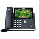 Yealink SIP T48G Teléfono SIP de 16 líneas, pantalla táctil LCD en color de 7", PoE, dos puertos Gigabit Ethernet