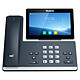 Yealink SIP T58W Pro Téléphone SIP 16 lignes, écran couleur LCD 7", combiné Bluetooth, PoE, double port Gigabit Ethernet, Wi-Fi et Bluetooth 4.2