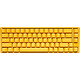 Ducky Channel One 3 SF Yellow Ducky (Cherry MX Silent Red) High-end keyboard - ultra-compact 65% size - red mechanical switches (Cherry MX Silent Red switches) - RGB backlighting - hot-swap switches - PBT keys - AZERTY, French