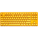 Ducky Channel One 3 TKL Yellow Ducky (Cherry MX Silent Red) High-end keyboard - TKL format - red mechanical switches (Cherry MX Silent Red switches) - RGB backlighting - hot-swap switches - PBT keys - AZERTY, French