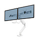 Fellowes EPPA Braccio a doppio schermo bianco Braccio per monitor a doppia traversa per schermi da 32" e fino a 8 kg - Bianco