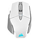 Corsair Gaming M65 RGB Ultra Wireless (Bianco) Mouse da gioco senza fili - mano destra - sensore ottico da 26.000 dpi - 8 pulsanti programmabili - pulsante cecchino - interruttori Omron - retroilluminazione RGB - peso regolabile