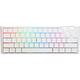 Ducky Channel One 3 Mini White (Cherry MX Silent Red) High-end keyboard - ultra-compact 60% size - red mechanical switches (Cherry MX Silent Red switches) - RGB backlighting - hot-swap switches - PBT keys - AZERTY, French