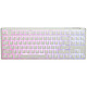 Ducky Channel One 3 TKL White (Cherry MX Silent Red) High-end keyboard - TKL format - red mechanical switches (Cherry MX Silent Red switches) - RGB backlighting - hot-swap switches - PBT keys - AZERTY, French