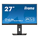 iiyama 27" LED - ProLite XUB2792HSU-B5 1920 x 1080 pixels - 4 ms (gris à gris) - Format large 16/9 - Dalle IPS - VGA/HDMI/DisplayPort - Pivot - Hub USB - Noir