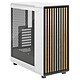 Fractal Design North Chalk White TG Clear Medium Tower case with tempered glass window and oak front panel