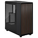 Fractal Design North Charcoal Black TG Dark Medium tower case with tempered glass window and walnut front panel
