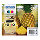 Multipack Epson Piña 604XL Pack de 4 cartuchos de tinta de color cian, magenta, amarillo y negro (20,9 ml)