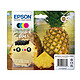 Epson Ananas Multipack 604 - Confezione di 4 cartucce d'inchiostro a colori ciano, magenta, giallo, nero (10,6 ml)