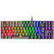 Mars Gaming MK80 Black (Blue Switch) Gaming keyboard - TKL format - blue mechanical switches - RGB backlight - AZERTY, French