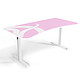 Arozzi Arena (pink) Gamer's desk - length 160 cm - depth 82 cm - adjustable height 71-81 cm - washable microfiber surface compatible with all mice - integrated cable management system