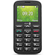 Doro 1380 Black Phone 2G Dual SIM Widely Spaced Keys - 2.4" 320 x 240 Display - Bluetooth 3.0 - 800 mAh