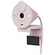 Logitech BRIO 300 (rosa) Webcam Full HD - campo visivo di 70° - microfono a cancellazione di rumore - otturatore per la privacy
