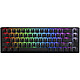 Ducky Channel One 3 SF Black (Cherry MX Silent Red) High-end keyboard - ultra-compact 65% size - red mechanical switches (Cherry MX Silent Red switches) - RGB backlighting - hot-swap switches - PBT keys - AZERTY, French