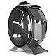 Mars Gaming MCORB Black Premium Gaming Mid Tower Case Circular with double tempered glass window