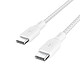 Opiniones sobre Cable de alta resistencia Belkin USB-C a USB-C de 100 W (blanco) - 2 m