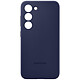 Samsung Coque Silicone Bleu Galaxy S23 Coque en silicone pour Samsung Galaxy S23