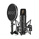 RODE NT1 Home Studio Condenser Microphone - Cardioid directionality - 6m XLR cable - Suspension and pop filter included