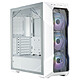 Cooler Master MasterBox TD500 Mesh White V2 Mid tower case with mesh front, tempered glass window and 3 x 120mm ARGB PWM fans