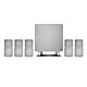 Cambridge Audio MINX S325 - White 5.1 Home Cinema Speaker Pack with 5 satellites close 2 ways + 1 wireless subwoofer 300 Watts