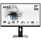 MSI 27" LED - PRO MP273QP 2560 x 1440 pixels - 4 ms (grey to grey) - 16/9 format - IPS panel - 75 Hz - HDMI/DisplayPort- Pivot - Adaptive Sync - Speakers - Black