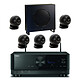 Yamaha RX-V6A Noir + Cabasse Eole 4 Noir Ampli-tuner Home Cinema 7.2 - 160W/canal - Tuner FM/DAB - HDMI 8K/60 Hz - 4K/120Hz - HDR10+ - Wi-Fi/Bluetooth/AirPlay 2 - Multiroom + Pack d'enceintes 5.1