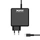 PORT Connect Fuente de alimentación USB tipo C (65 W) Cargador universal de 65 vatios con punta USB-C