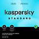 Kaspersky Anti-Virus 2023 Standard - 1 año Licencia para 1 estación de trabajo Antivirus - 1 año Licencia para 1 puesto de trabajo (francés, Windows, MacOS, iOS, Android)