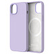 QDOS Pure Touch Case with Snap Lavender for iPhone 14 Protection Silicone Case with Snap Magnet for Apple iPhone 14