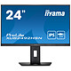 iiyama 24" LED - ProLite XUB2492HSN-B5 Ecran PC Full HD 1080p - 1920 x 1080 pixels - 4 ms (gris à gris) - Format 16/9 - Dalle IPS - 75 Hz - HDMI/DisplayPort/USB-C - Hub USB 3.0 - Ethernet - Pivot - Noir