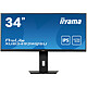 iiyama 34" LED - ProLite XUB3493WQSU-B1 (DUPLICATION) 3440 x 1440 pixels - 4 ms (grey to grey) - Widescreen 21/9 - IPS panel - FreeSync - HDR - HDMI/DisplayPort - Black (DUPLICATION)
