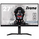 iiyama 27" LED - G-MASTER GB2730QSU-B5 Silver Crow 2560 x 1440 pixels - 1 ms - Widescreen 16/9 - 75 Hz - DVI/HDMI/DisplayPort - FreeSync - Pivot - Speakers - Black