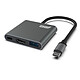 INOVU Adaptateur USB-C vers HDMI et 2x USB Station d'accueil USB-C avec 1x HDMI 1.4, 1x USB-A 3.0 et 1x USB-C avec Power Delivery 100W 