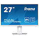 iiyama 27" LED - ProLite XUB2792QSU-W5 Ecran PC 2.5K - 2560 x 1440 pixels - 5 ms - Format large 16/9 - Dalle IPS - FreeSync - DisplayPort/HDMI/DVI - Pivot - Hub USB - Blanc