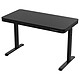 REKT RGo Desk Office (Black) - Gamer desk - length 120 cm - depth 60 cm - electrically adjustable height 72-122 cm - wooden top - metal structure - storage drawer - 1x USB + 1x USB-C