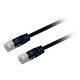 Textorm RJ45 CAT 5E UTP cable - male/male - 3 m - Black RJ45 Category 5e UTP cable with AWG 26/7 copper strands - TX5EUTP3N