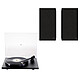Rega Planar 1 Noir Mat + Klipsch The Sevens Noir Platine vinyle à courroie, 2 vitesses (33-45 trs/min), pré-ampli phono intégré + Paire d'enceintes amplifiées sans fil Hi-Fi