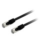 Textorm Câble RJ45 CAT 6 F/UTP - mâle/mâle - 3 m - Noir Câble RJ45 catégorie 6 F/UTP brins cuivre AWG 26/7 gaine blindée - TX6FTP3N