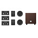 Triangle Pack SECRET LCR7 5.1.2 with TALES 340 Walnut 5.1.2 in-wall kit with subwoofer - Easy Mounting