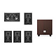 Triangle Pack SECRET IWT7/8 + LCR7 5.1 with TALES 340 Walnut In-wall kit with 5.1 subwoofer - Easy Mounting