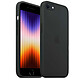 Akashi Coque Silicone Noir iPhone SE 2022 Coque de protection en silicone toucher gomme pour Apple iPhone SE 2022
