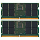 Kingston ValueRAM SO-DIMM 32 Go (2 x 16 Go) DDR5 5200 MHz CL42 SR X8 Kit Dual Channel 2 barrettes de RAM SO-DIMM DDR5 PC5-41600 - KVR52S42BS8K2-32