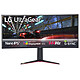 LG 37,5" LED - UltraGear 38GN950P-B 3840 x 1600 píxeles - 1 ms (gris a gris) - 21/9 - Panel curvo Nano IPS - Compatible con FreeSync Premium Pro/G-SYNC - 144 Hz (160 Hz OC) - HDR600 - HDMI/Puerto de pantalla - Hub USB - Negro/Rojo