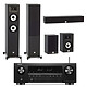 Denon AVC-S660H + JBL Pack Stage 5.0 A180 Black 5.2 Home Cinema Amplifier - 75W/channel - HDMI 8K - Upscale 8K - HDR - Wi-Fi/Bluetooth - AirPlay 2 - Multiroom + 5.0 Package