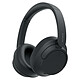 Sony WH-CH720N Black Wireless around-ear headphones - Bluetooth 5.2 - Active noise reduction - Controls/Microphone - 35h battery life