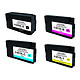 Pack de 4 Cartouches H-950XL/H-951XL compatible HP 950XL et HP 951XL (Noir/Cyan/Magneta/Jaune) Pack de 4 cartouches d'encre multi couleur compatible HP 950XL / HP 951XL